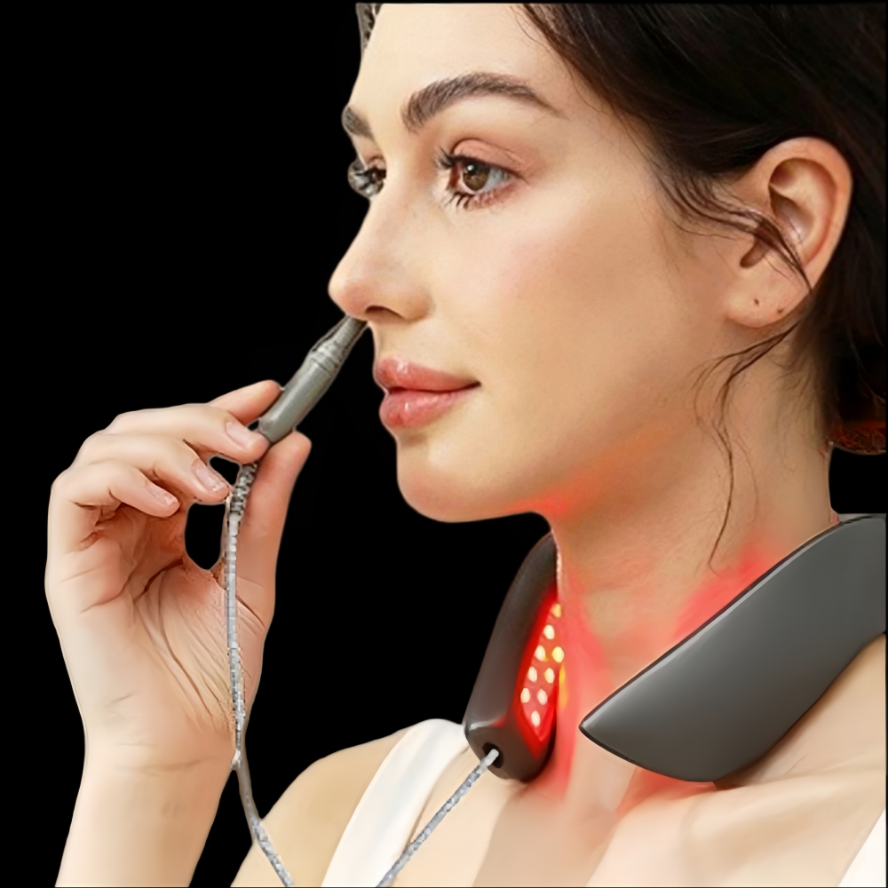 Semiconductor Laser Cervical Spine Instrument, 650nm Semiconductor Nano-laser Physiotherapy Instrument, An Advanced Gift for Soothing The Skin and Relieving Fatigue.
