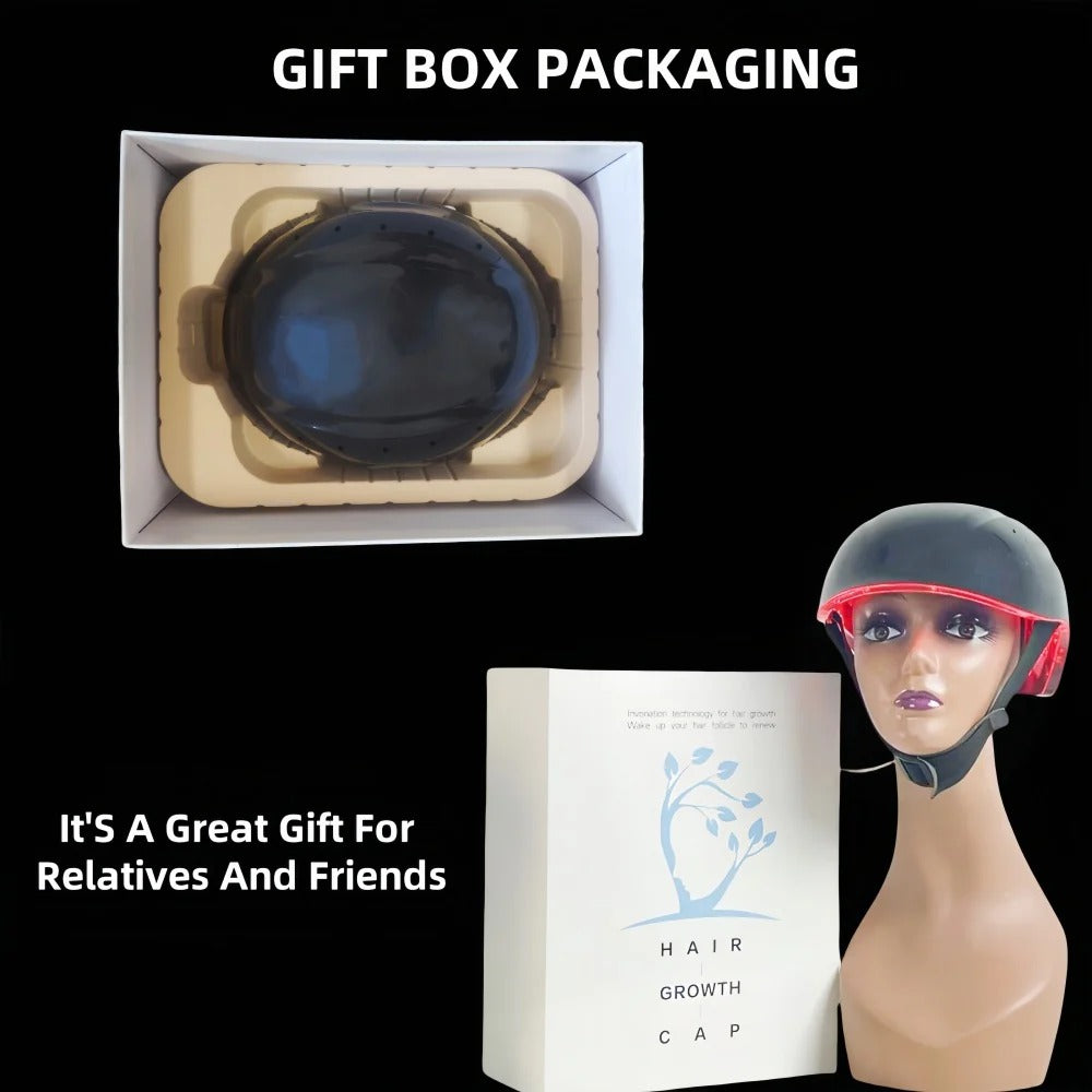 Red Light Therapy Hair Growth Helmet - Daily Use for Thicker Hair, Renew Follicles with Innovation Tech