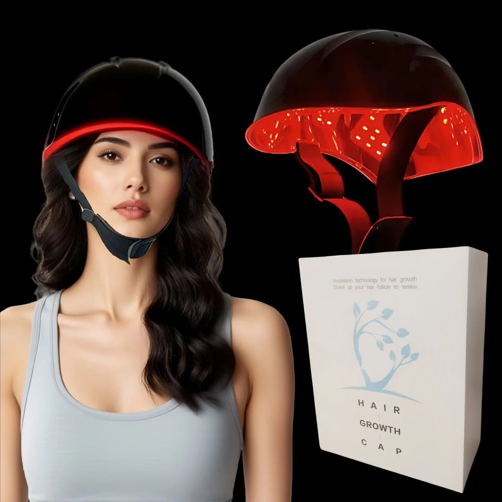 Red Light Therapy Hair Growth Helmet - Daily Use for Thicker Hair, Renew Follicles with Innovation Tech
