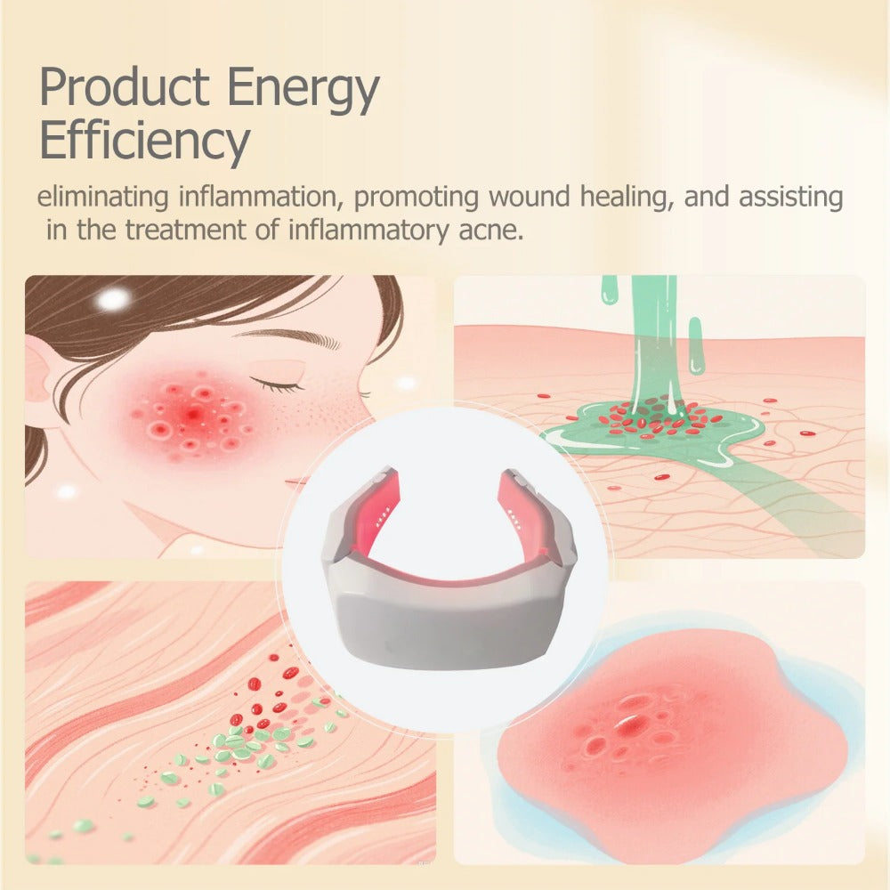 Red Light Neck Therapy Device - Portable LED Pain Relief & Muscle Relaxer