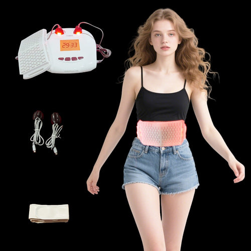 Adjustable Red Light Therapy Waist Belt LED Photon Massager for Waist Care Pain Relief