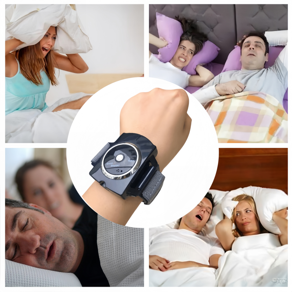 Portable Wrist Snore Stopper,Infrared Electronic Pulse Anti-snoring Device, A Great Sleep Helper for Couples with Multiple Adjustable Settings