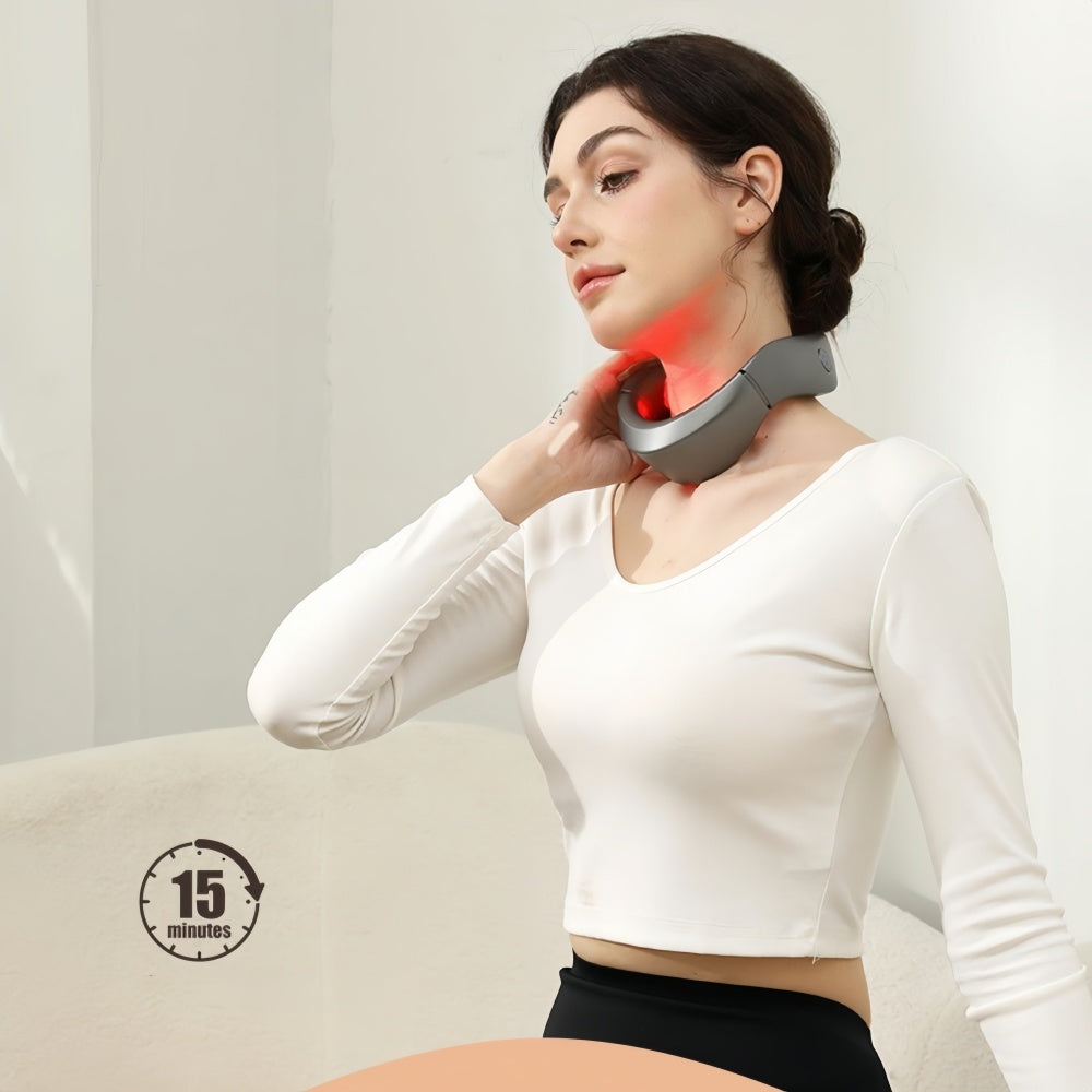Semiconductor Laser Cervical Spine Instrument, 650nm Semiconductor Nano-laser Physiotherapy Instrument, An Advanced Gift for Soothing The Skin and Relieving Fatigue.