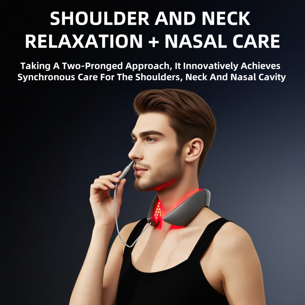 Semiconductor Laser Cervical Spine Instrument, 650nm Semiconductor Nano-laser Physiotherapy Instrument, An Advanced Gift for Soothing The Skin and Relieving Fatigue.