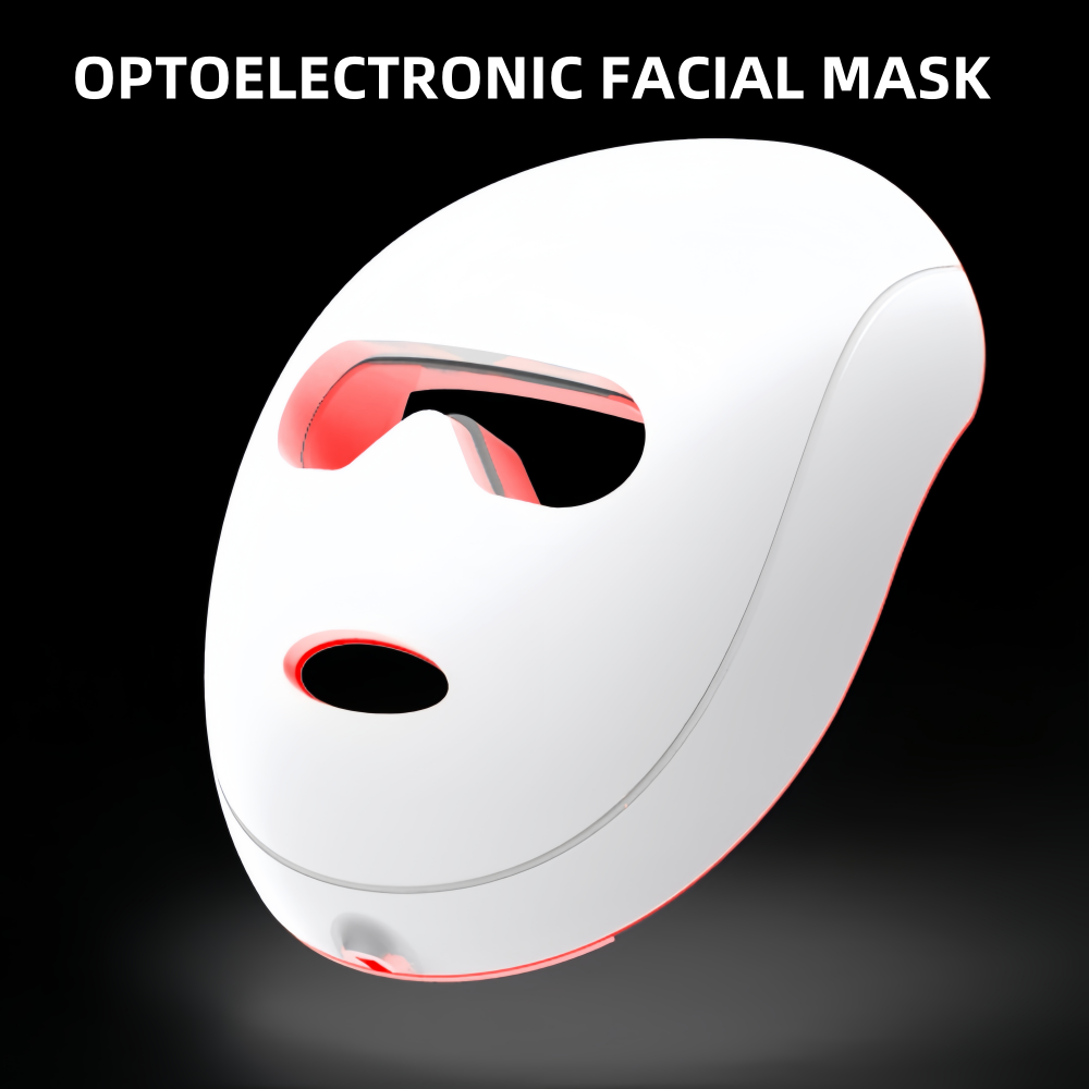 Photon Red Light Therapy Mask for Face - Skin Whitening & Rejuvenation, Suitable for All Ages & Face Shapes