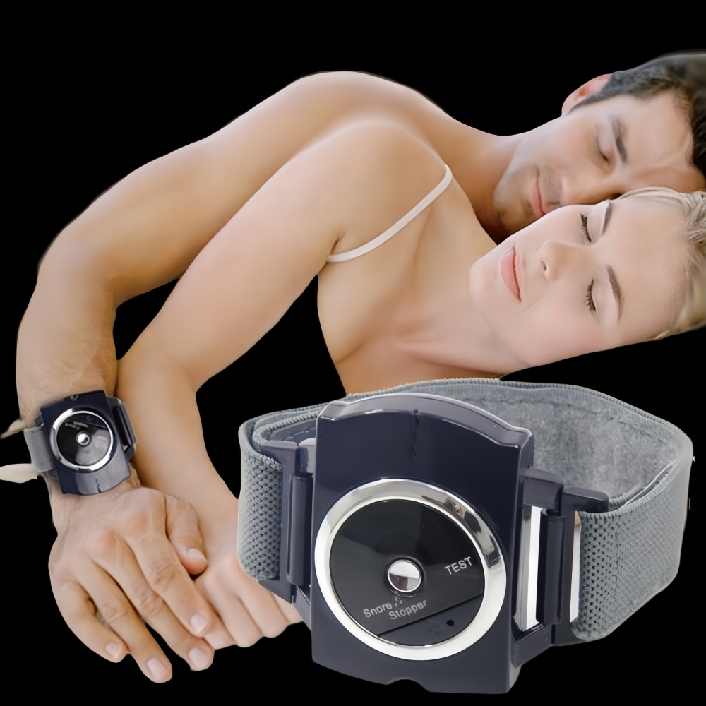 Portable Wrist Snore Stopper,Infrared Electronic Pulse Anti-snoring Device, A Great Sleep Helper for Couples with Multiple Adjustable Settings