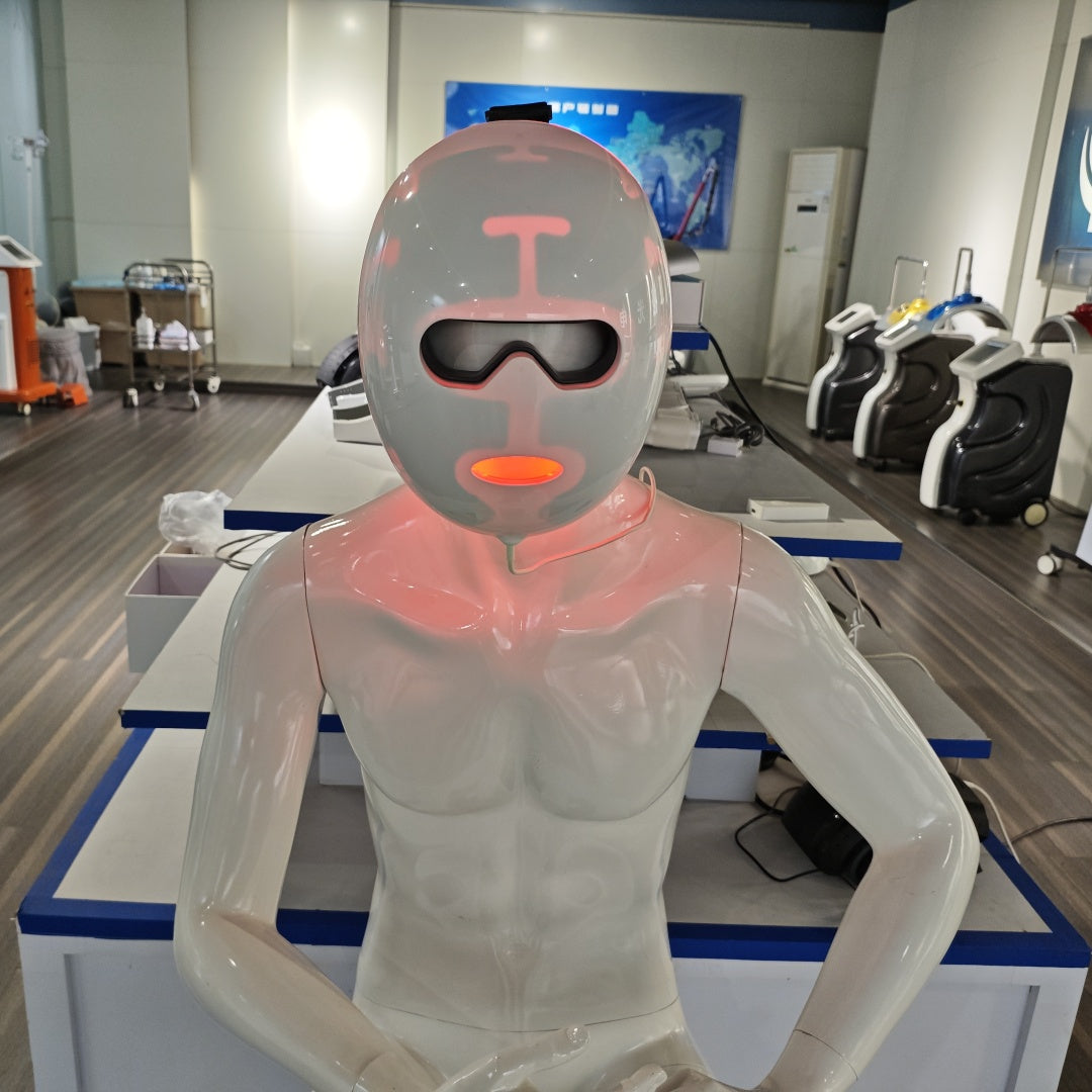 Photon Red Light Therapy Mask for Face - Skin Whitening & Rejuvenation, Suitable for All Ages & Face Shapes